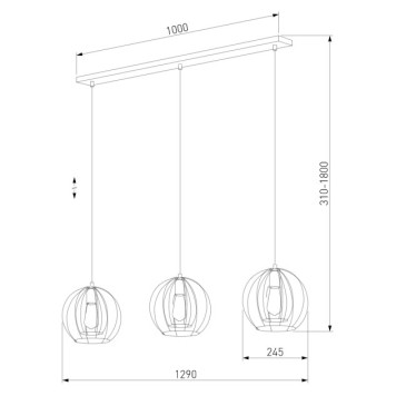 Люстра TK Lighting Jaula 6599-1