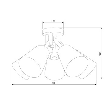 Светильник потолочный TK Lighting Vaio 666-1