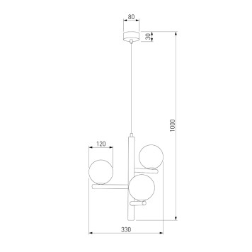 Люстра TK Lighting Estera Wood 6799-4