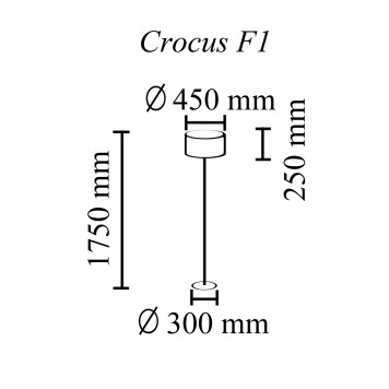 Торшер TopDecor Crocus Glade F1 01 01g-1