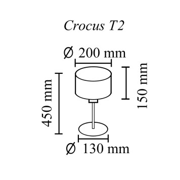Лампа настольная TopDecor Crocus Glade T2 01 01g-1