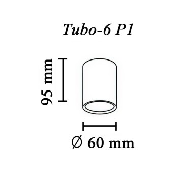 Светильник точечный TopDecor Tubo6 P1 17-1