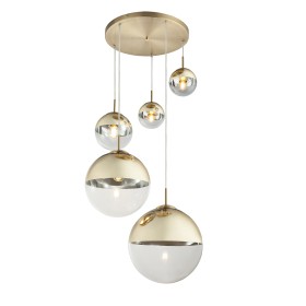 Люстра Toplight Glass TL1203H-05GD