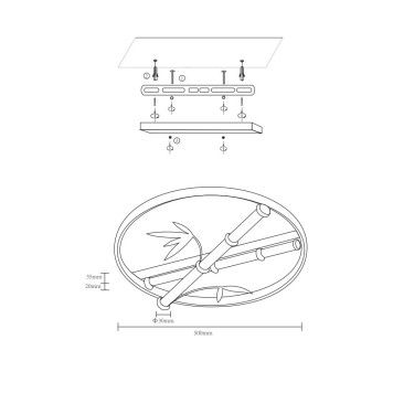Светильник потолочный Velante 440-307-03-1