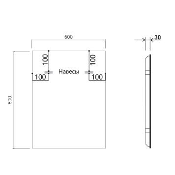 Зеркало Vincea VLM-3VN600B-4