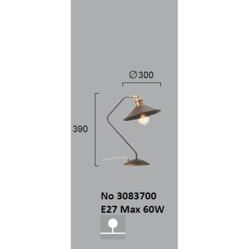 Лампа настольная Viokef  Rustic 3083700-2