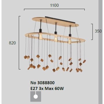 Люстра Viokef Forest 3088800-1