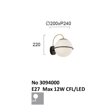 Бра Viokef Ferero 3094000-2