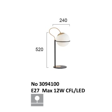 Лампа настольная Viokef Ferero 3094100-4