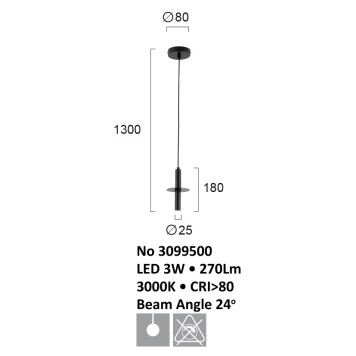 Люстра Viokef Duct 3099500-2