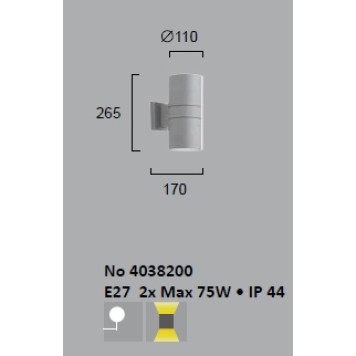 Уличный настенный светильник Viokef Sotris 4038200-1