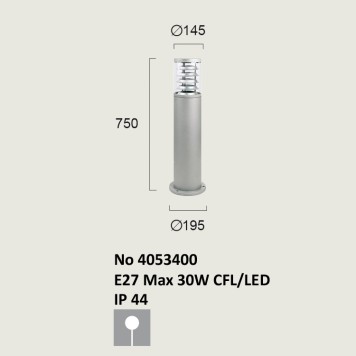 Уличный фонарь Viokef Naxos 4053400-2