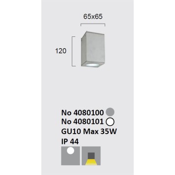 Светильник точечный Viokef Paros 4080100-1
