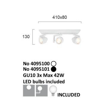 Спот Viokef Magma 4095100-2