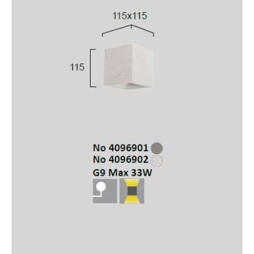 Бра Viokef Сoncrete 4096902-3