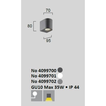 Уличный настенный светильник Viokef Tilos 4099702-1