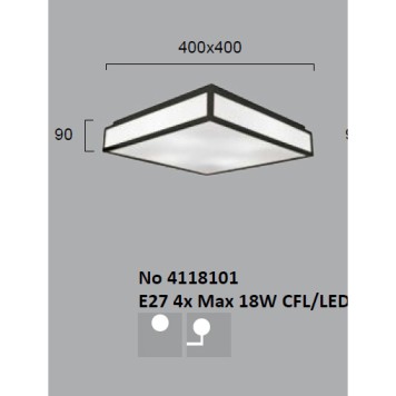 Светильник потолочный Viokef Figaro 4118101-1