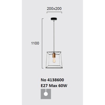 Люстра Viokef Agatha 4138600-1