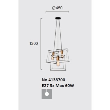 Люстра Viokef Agatha 4138700-1