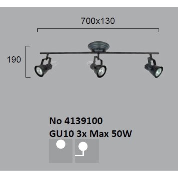 Спот Viokef Vintage 4139100-1