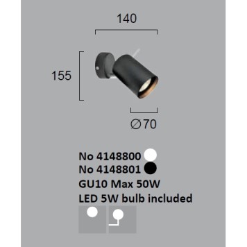 Спот Viokef Ruby 4148801-2