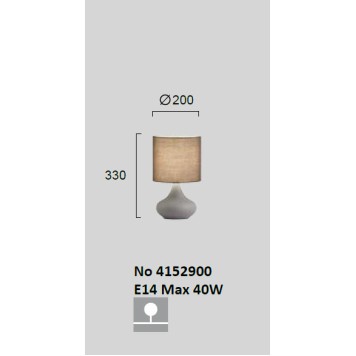 Лампа настольная Viokef Lana 4152900-2