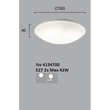Светильник настенно-потолочный Viokef Disc 4154700-2