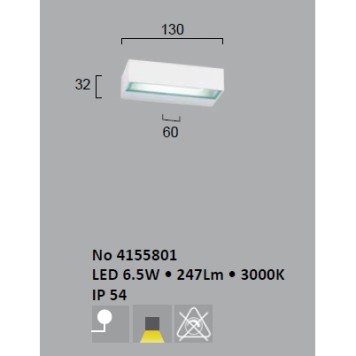 Уличный настенный светильник Viokef Tech 4155801-1