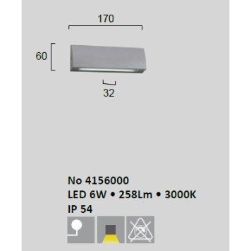 Уличный настенный светильник Viokef Tech 4156000-1