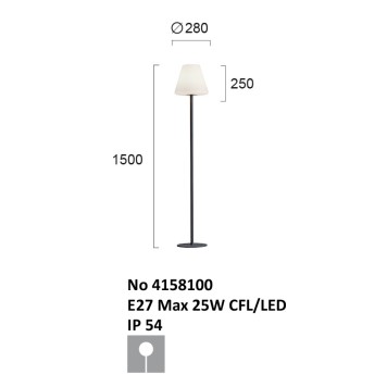 Уличный декоративный светильник Viokef Vegas 4158100-2