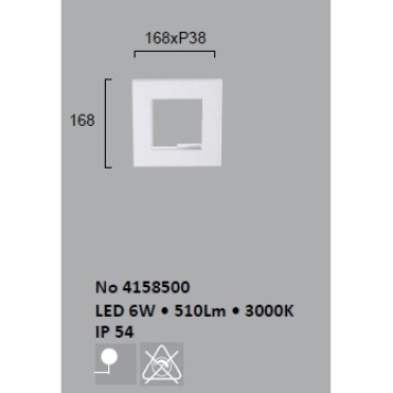 Уличный настенный светильник Viokef Santorini 4158500-2