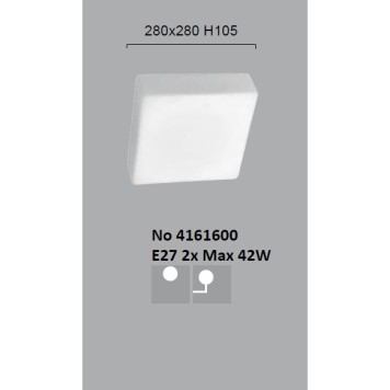 Светильник настенно-потолочный Viokef Tito 4161600-1