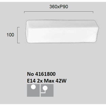 Настенный светильник Viokef Tito 4161800-2