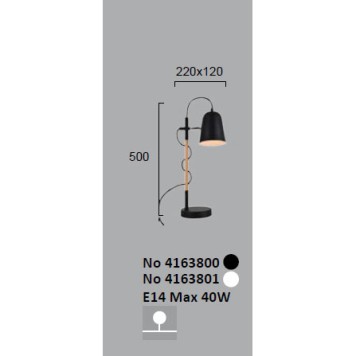 Лампа настольная Viokef Eddie 4163800-4