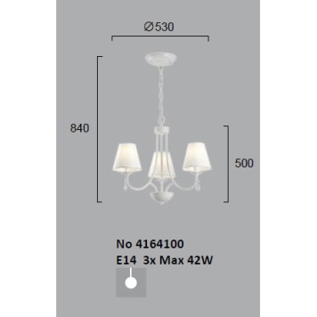 Люстра Viokef Patricia 4164100-4