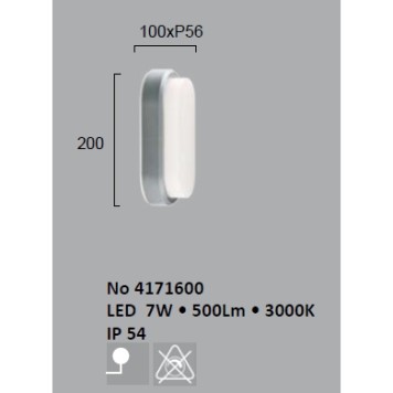 Уличный настенный светильник Viokef Leros 4171600-2