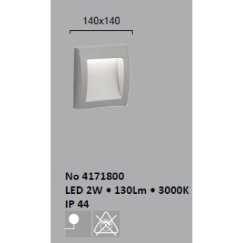 Уличный настенный светильник Viokef Leros Plus 4171800-2