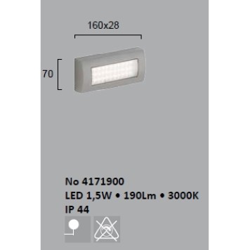 Уличный настенный светильник Viokef Leros Plus 4171900-1