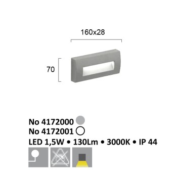 Уличный настенный светильник Viokef Leros Plus 4172000-2