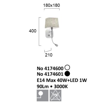 Бра Viokef Hendrix 4174601-3
