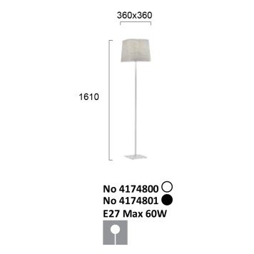 Торшер Viokef Hendrix 4174801-3