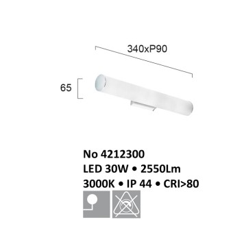 Подсветка для зеркала Viokef Fibi Led 4181300-3