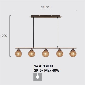 Люстра Viokef Sissy 4193000-1