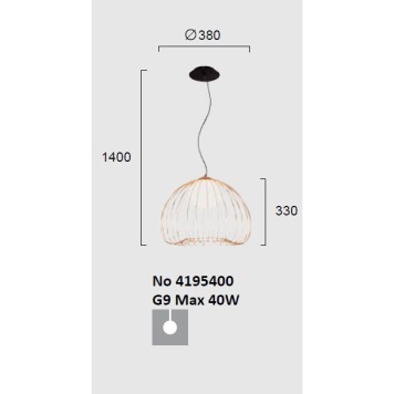 Люстра Viokef Levik 4195400-1