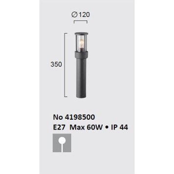 Уличный фонарь Viokef Aspen 4198500-2