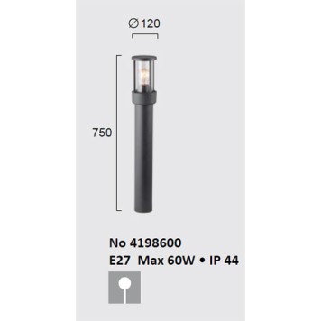 Уличный фонарь Viokef Aspen 4198600-1