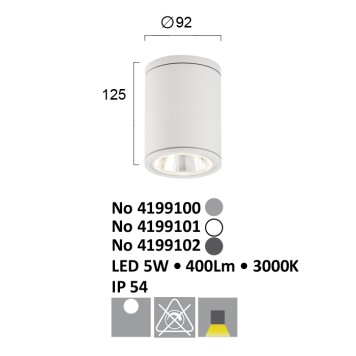 Светильник точечный Viokef Maroco 4199101-3