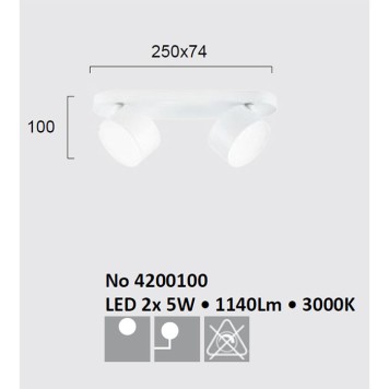 Спот Viokef Nod 4200100-1