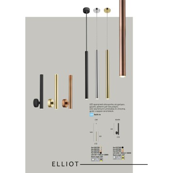 Люстра Viokef Elliot 4201703-1