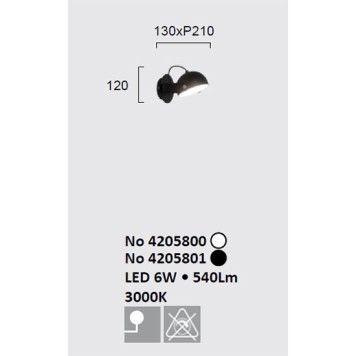 Спот Viokef Hemi 4205800-2
